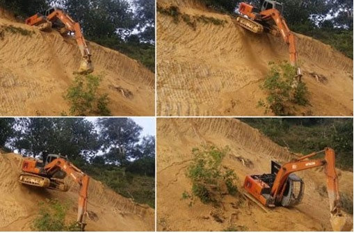 Màn 'parkour' siêu đỉnh của máy xúc trong cuộc thi thế giới 