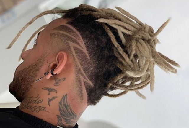 Mái tóc "siêu dị" của Neymar.