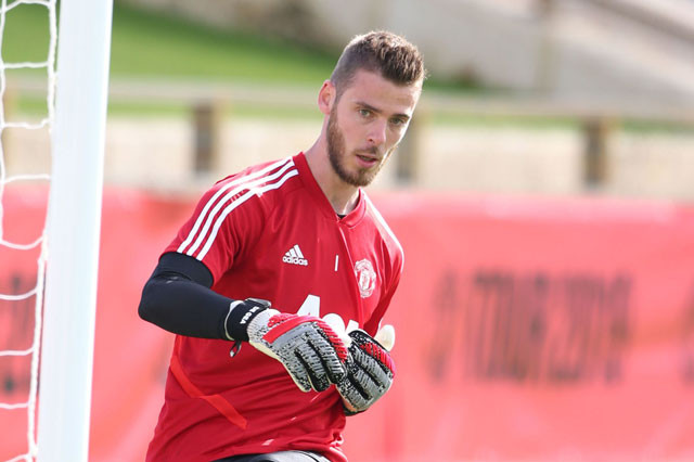 De Gea chuẩn bị gia hạn hợp đồng với M.U. Ảnh: Getty.