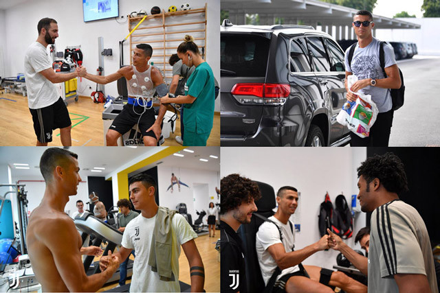 Ronaldo được đồng đội mới chào đón nồng nhiệt