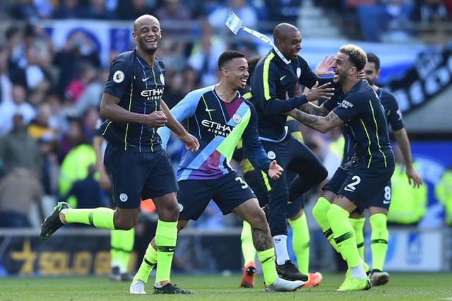 Man City vô địch Premier League mùa 2018/19.