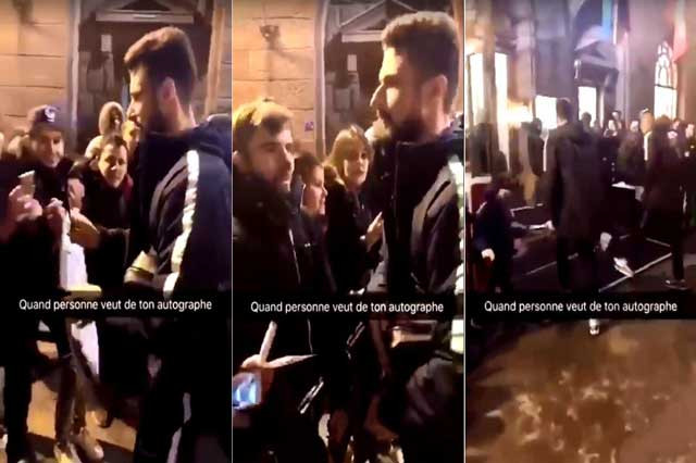 Giroud nhanh chóng bỏ đi sau khi bị CĐV Pháp phớt lờ.