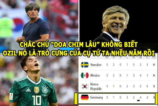 Đội tuyển Đức thảm bại vì Mesut Ozil.