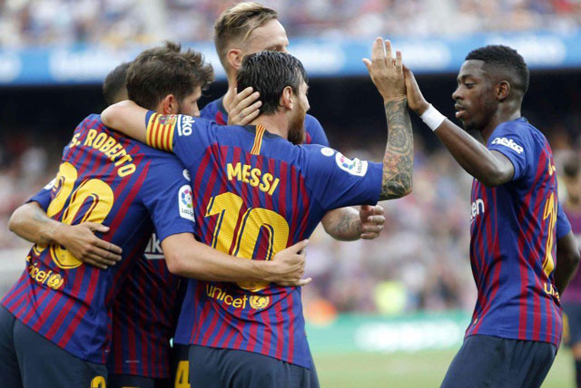 Barcelona phải rất nhọc nhằn mới có được chiến thắng.