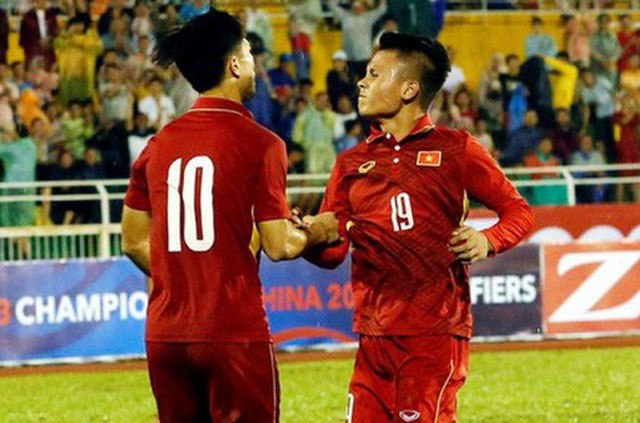 Quang Hải và Công Phượng.