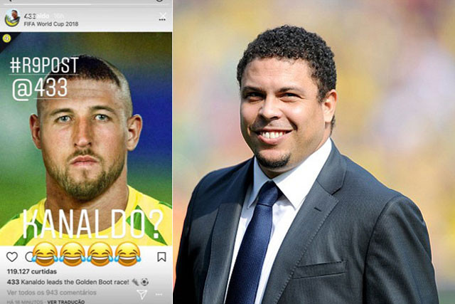 Ro ‘béo’ vinh danh tiền đạo Anh bằng bức ảnh ‘cực độc’