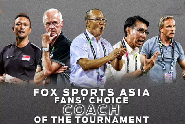 HLV Park Hang-seo vượt trội hoàn toàn so với các đối thủ trong danh sách những HLV xuất sắc nhất AFF Cup 2018.