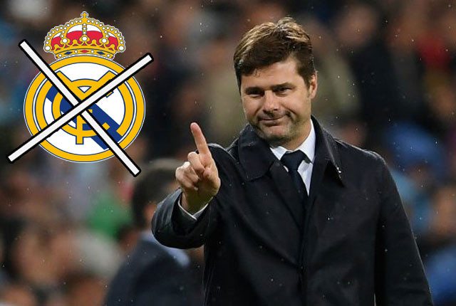HLV Mauricio Pochettino không muốn gia nhập Real.