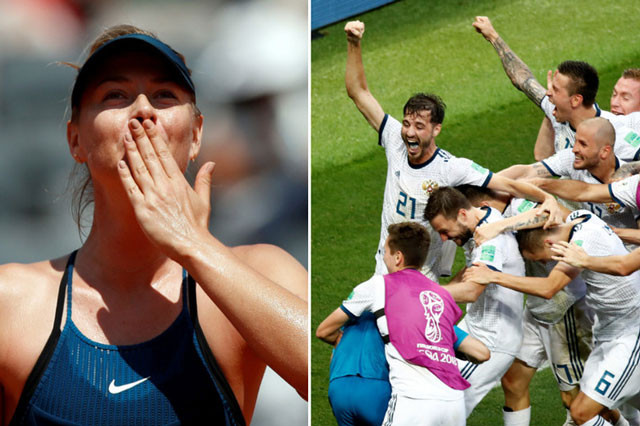 Sharapova chúc mừng chiến tích lịch sử của ĐT Nga.