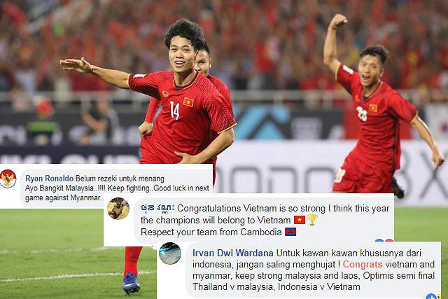 Nhiều CĐV trong khu vực Đông Nam Á tin ĐT Việt Nam sẽ vô địch AFF Cup 2018.