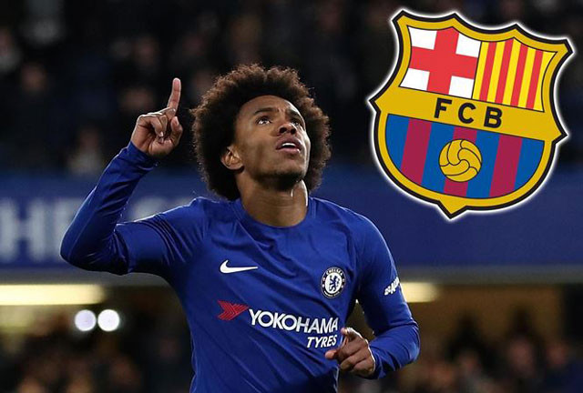 Barca đang rất muốn có được sự phục vụ của Willian.