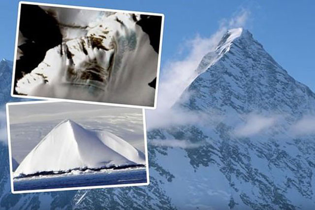 Vật thể lạ có hình hài giống kim tự tháp.