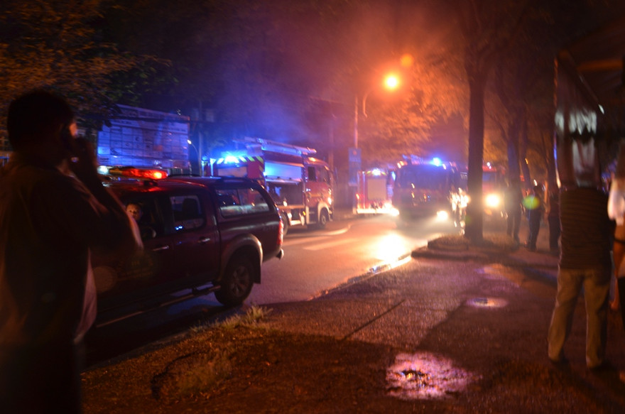 Khu vực xảy ra vụ cháy. Ảnh Văn Minh