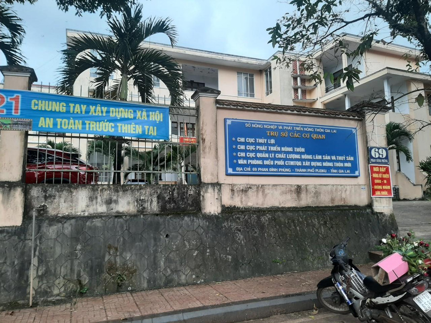 Trụ sở Chi cục Quản lý chất lượng Nông lâm sản và Thủy sản Gia Lai. Ảnh: Đình Văn