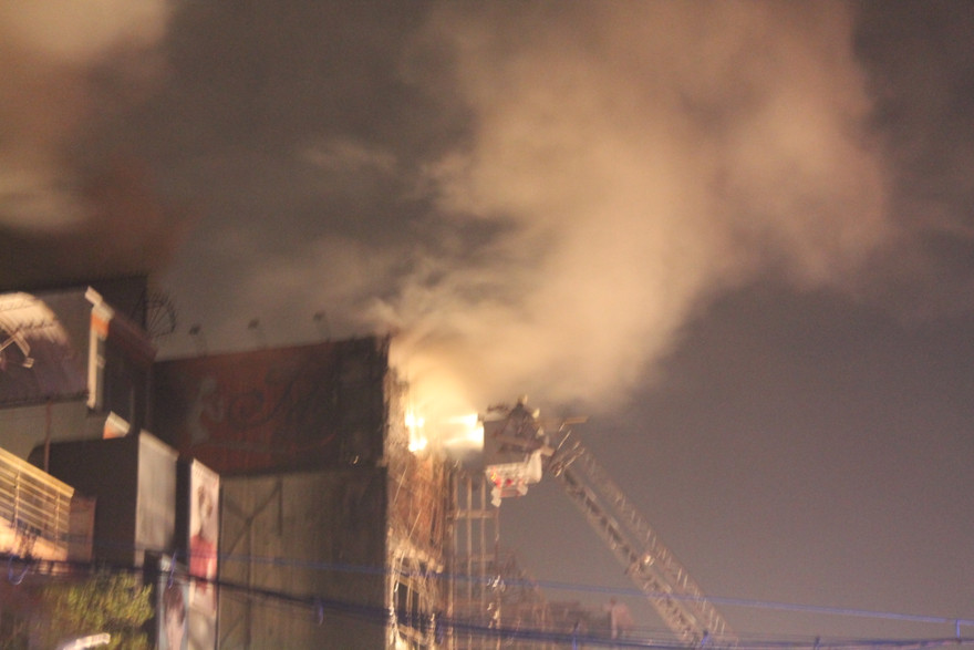 Hiện trường vụ cháy. Ảnh: Việt Văn