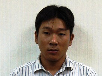 Đối tượng Lưu Minh Long tại cơ quan điều tra 