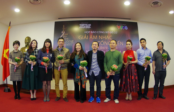 Các nghệ sỹ được đề cử giải thưởng Cống hiến. Ảnh: VTC News