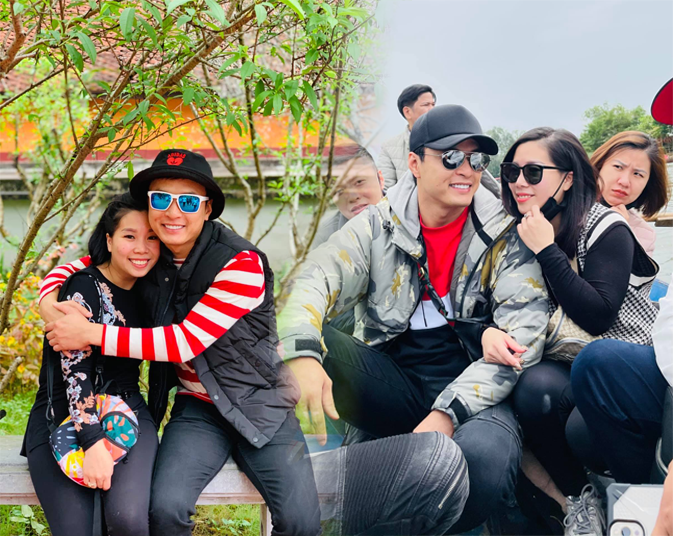 Hồng Đăng tình tứ ngọt lịm bên bà xã