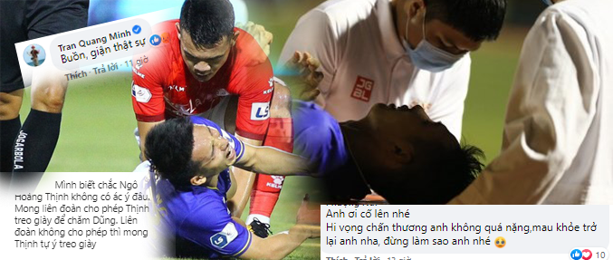 Dân mạng tranh cãi 'nảy lửa' vụ vào bóng thô bạo của Hoàng Thịnh với Hùng Dũng