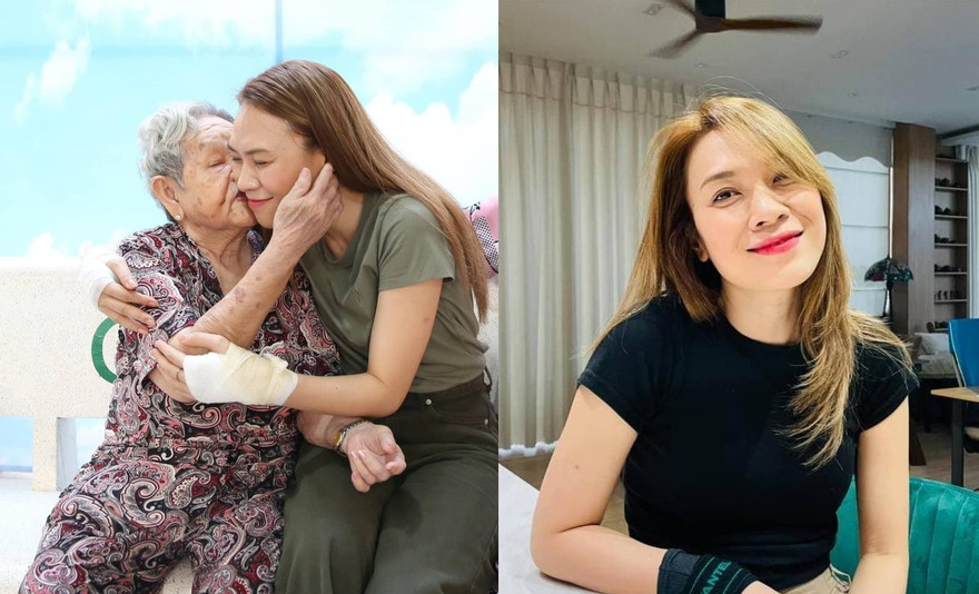 Mỹ Tâm nói về vết băng bó ở cổ tay trấn an fans