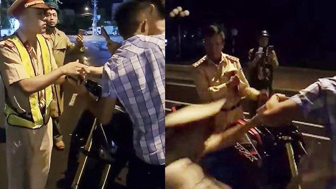 Anh Phạm Thanh Qua khẳng định không hề đẩy mà đồng chí CSGT tự ngã