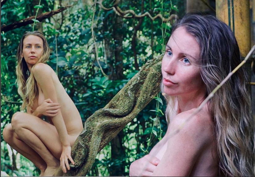 Hot girl Úc bỏ phố thị vào rừng khỏa thân sống