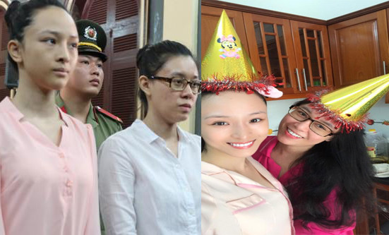 Mặc việc sắp trở lại tù, Phương Nga hạnh phúc đón sinh nhật bên tri kỉ