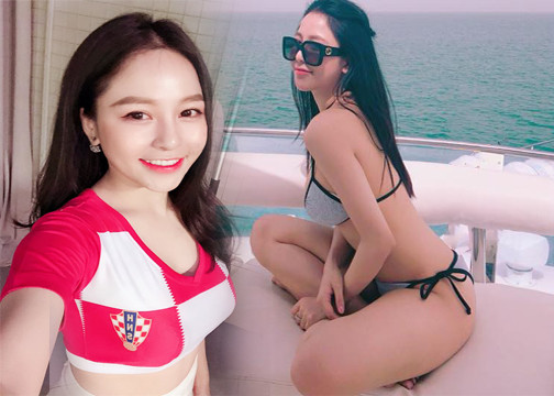 Ngắm nhan sắc nóng bỏng của hotgirl bán thuốc "Nóng cùng World Cup"