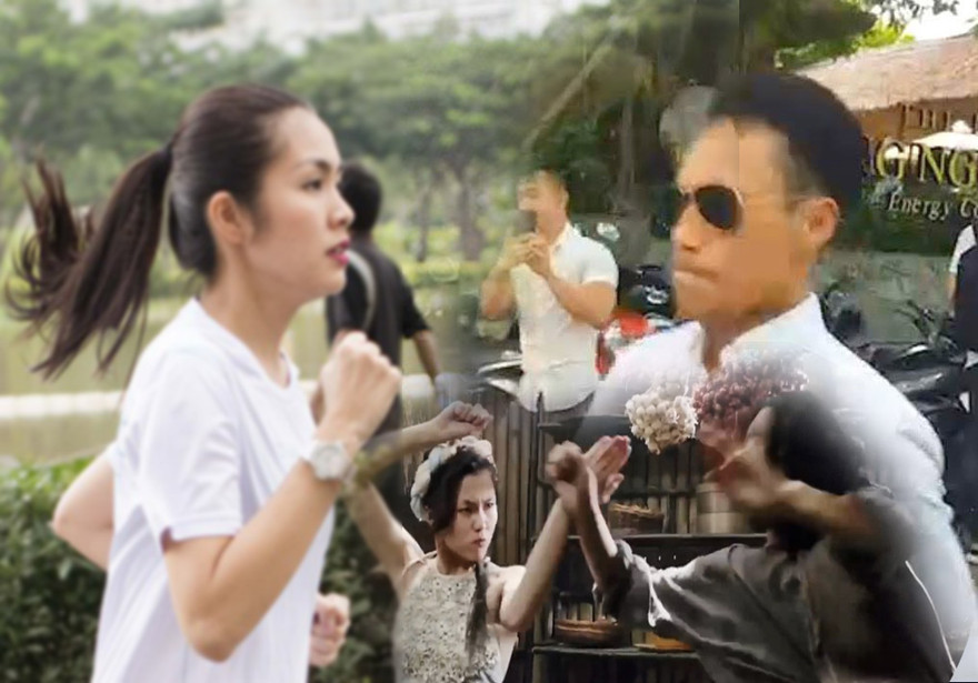 Sốc với clip Phạm Anh Khoa và Tăng Thanh Hà đánh nhau như phim trưởng