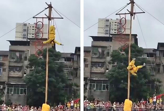 Clip: Tôn Ngộ Không ngã cắm đầu xuống đất từ độ cao 10m