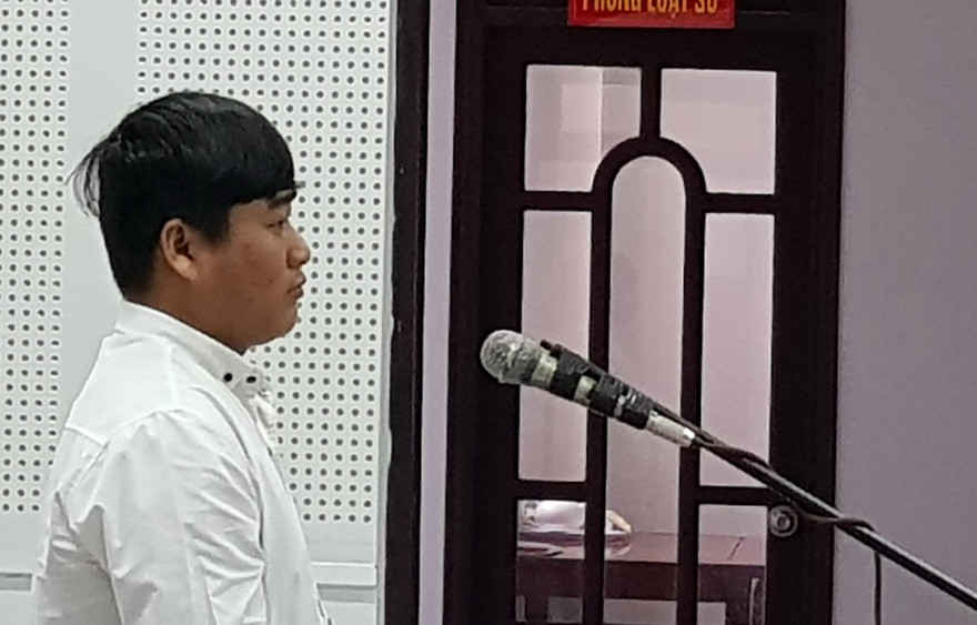 Bị cáo Âu tại tòa.