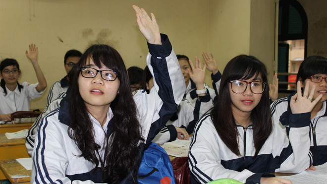 Những thí sinh tương lai của mùa tuyển sinh 2015. ảnh: Hồ Thu