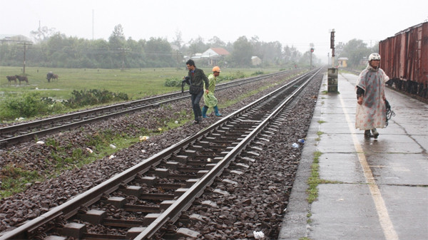 Vị trị xảy ra vụ việc tại ga Tam Kỳ