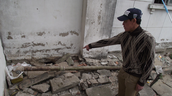 Nhà xuống cấp trầm trọng tại Khu tái định cư Đồng Tầu