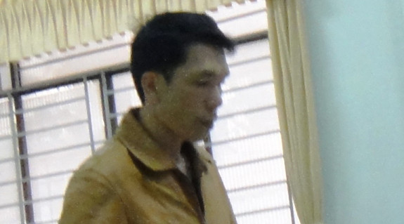 Bị cáo Sang tại tòa