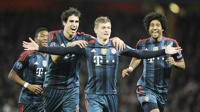 Bayern vẫn ở đẳng cấp cao hơn Arsenal. Ảnh: Dailymail