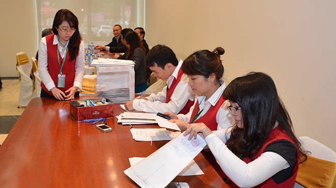 Một phiên bán đấu giá tại HNX. Ảnh minh họa