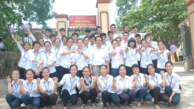 Tập thể lớp học có 100% học sinh đỗ đại học