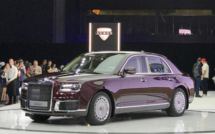 Aurus Senat, mẫu xe siêu sang Nga mới ra mắt tại Moscow Motor Show. Ảnh: Autocar