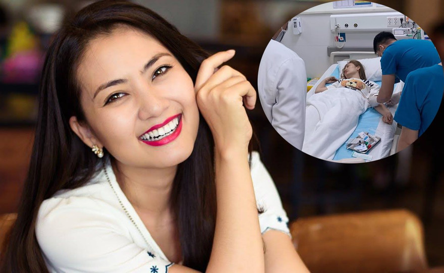 Diễn viên Ngọc Lan đi cấp cứu lúc nửa đêm