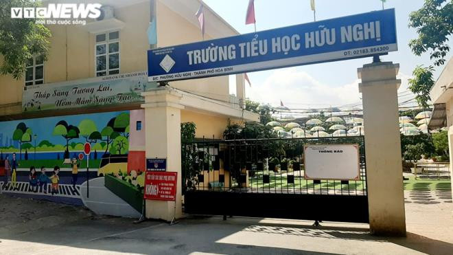 Trường Tiểu học Hữu Nghị, nơi bé K. đang theo học. Ảnh: VTC News.