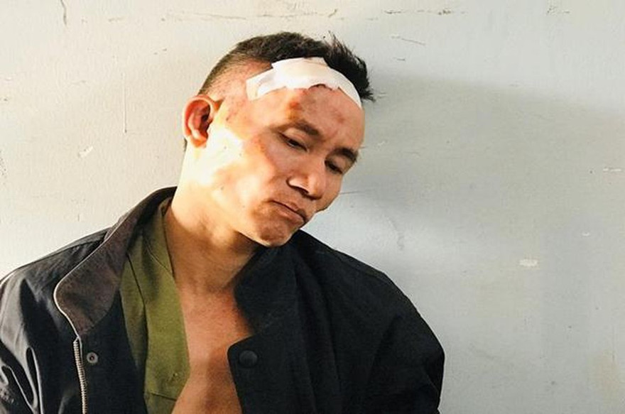 Đối tượng Trần Duy Chinh khi bị mới bắt