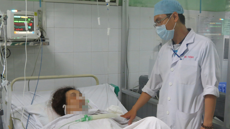 Bệnh nhân đang ổn định sức khỏe sau khi phẫu thuật. Ảnh: L.N 