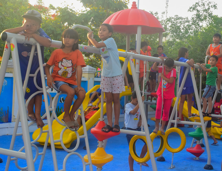 Tỉnh đoàn Khánh Hoà khánh thành khu vui chơi cho các em thiếu nhi xã đảo