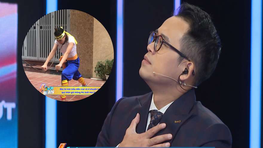 MC Đức Bảo 'thót tim' chứng kiến người phụ nữ bẻ cong thanh sắt ở tử huyệt 