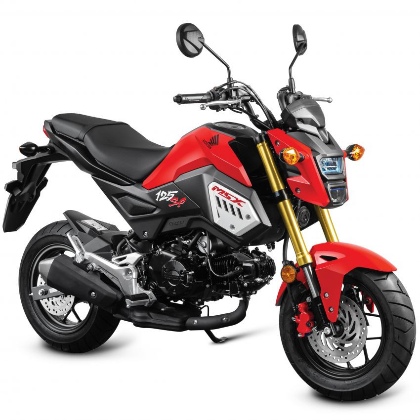 Honda MSX 125 SF màu đỏ trong đợt cập nhật này.
