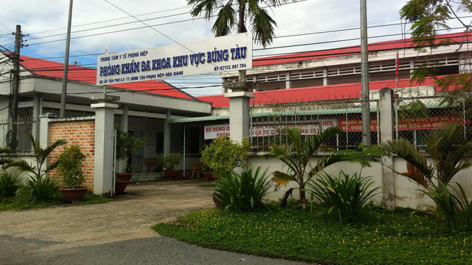 Phòng khám Đa khoa khu vực Búng Tàu cất trên đất đã cấp cho bà Bông