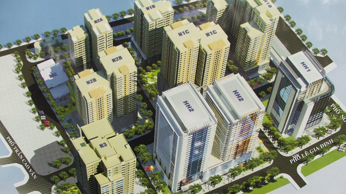 Phối cảnh dự án cải tạo chung cư cũ Nguyễn Công Trứ. Ảnh: Hà Anh