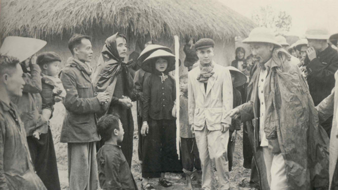 Bác Hồ luôn khẳng định đoàn kết và dựa vào dân sẽ tạo nên sức mạnh. Ảnh tư liệu