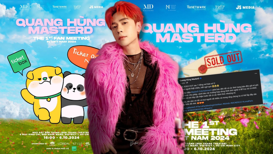 Fan meeting của Quang Hùng MasterD "cháy vé" chỉ sau vài phút mở bán